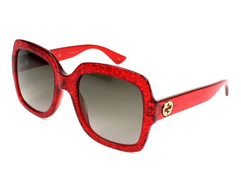 gucci red teardrop sunglasses|Gucci red sunglasses women.